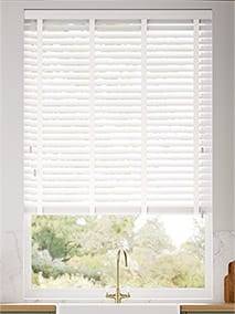 Brilliant White & Fresh White Wooden Blind thumbnail image