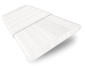 Brilliant White & Fresh White Wooden Blind swatch image